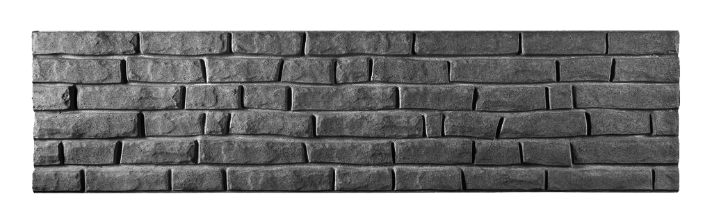 Antracitová barva betonového plotu