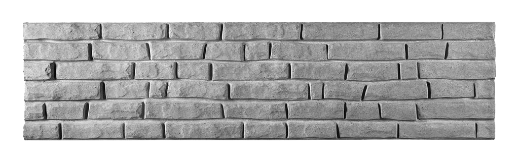 Šedá barva betonového plotu